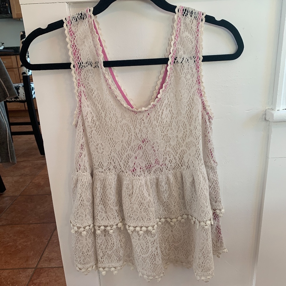 Lace tank top!